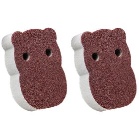 1/2/4pcs, Descaling Magic Cleaning Sponge, Ideal For Kitchen And Bathroom Cleaning, Pot And Teapot Descale Cleaning, Stovetop Pot Kitchen Tools (Style: Hippopular Shape, Quantity: 2 Pcs)