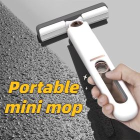 New Portable Self-NSqueeze Mini Mop;  Lazy Hand Wash-Free Strong Absorbent Mop Multifunction Portable Squeeze Cleaning Mop Desk Window Glass Clea (Set: 1 Mop)